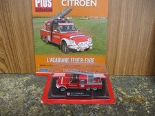 ACADIANE CITROEN POMPIERS FUER ENTE MINIATURE 1/43 BOITE FASCICULE ENVOI GRATUIT
