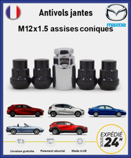 Ecrous antivol noir de roues