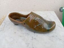 ANCIENNE TERRE CUITE EMAILLEE BAVENT GRAND SABOT LONGUEUR 36 CM