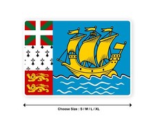 Sticker drapeau SAINT PIERRE