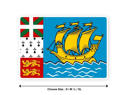 Sticker drapeau saint pierre - sticker,