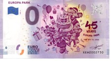 BILLET EURO SOUVENIR 0 EURO - EUROPA PARK - 45 ans - 2020-5