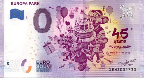 Billet euro souvenir - euro,