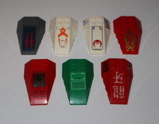 Lego ® Lot 7 Brique Capot Nez Véhicule Stickers Dessin Brick Wedge 6x4 Curved