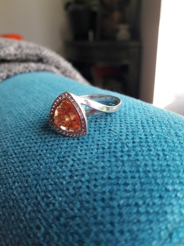 Bague argent massif - en,