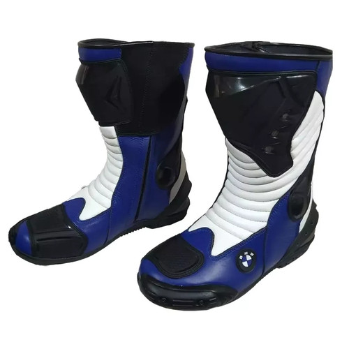 Bottes moto cuir - de,