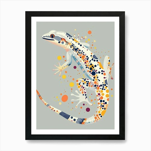Coral tokay gecko abstract - tokay,