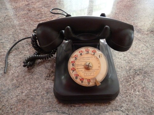Ancien telephone cadran et - cadran,
