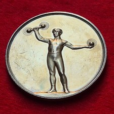 Médaille argent : récompense haltérophilie