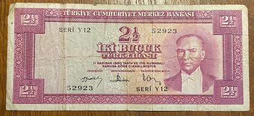 Turquie billet 1 - turquie,, lira