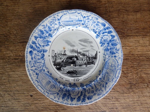 Assiette parlante creil - assiette,