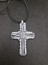 Croix pendentif En Verre De Murano Réf E613