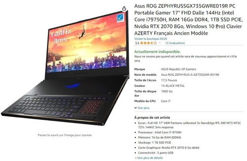 Portable gamming zephyrus - gamming, 17''