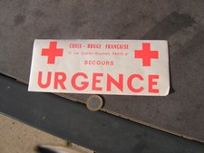 CROIX ROUGE  flyers   ancien   CROIX ROUGE urgence       ( cr8 )