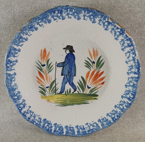 Belle assiette faience - assiette,