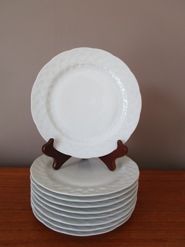 Assiettes dessert blanches - assiettes,