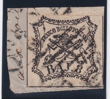 1852 8 BAS FRAGMENT PONTIFICAL
