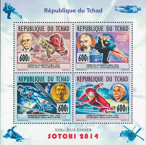 Stamps chad 2014 perf - stamps, olympic