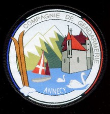 GENDARMERIE / COMPAGNIE ANNECY - TISSU