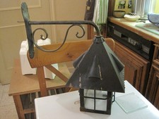 Lanterne applique murale en metal 35 cm