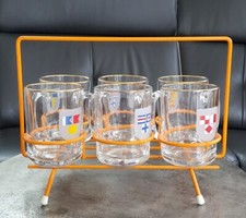 Vintage:Ancien panier à verre