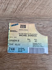 billet de concert N135 michel sardou geneve 1998
