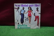 ANCIEN DISQUE VINYLE 45 TOURS SHEILA B. DEVOTION YOU LIGHT MY FIRE 