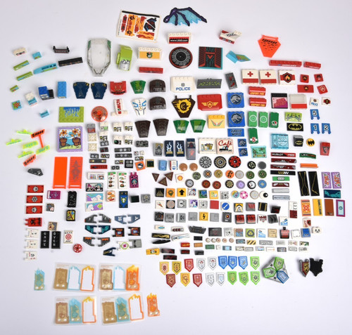 Lego lot pièces - lot, décorées-
