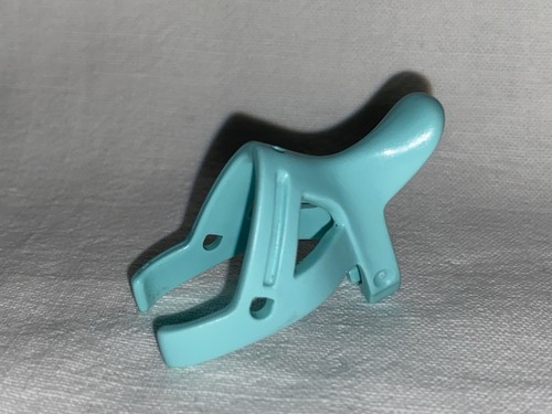 Playmobil blue horse saddle - blue,