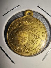 Médaille Historique Révolution 1848 Laiton  Abbé de Genoude, Père de la Réforme 