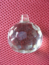 "600.4"  BOULE RONDE PAMPILLES A FACETTES POUR LUSTRE  SUSPENSION