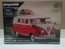 PLAYMOBIL Volkswagen T1 Camping Bus (70176) van rouge, combi neuf dans sa boîte