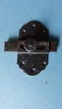 Ancien verrou targette fer forgé porte ancienne loquet serrurerie quincaillerie 