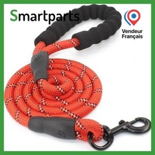 Laisse rouge pour Chien en Nylon Réglable Solide de Haute Qualité Réfléchissant 