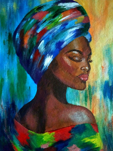 Portrait une belle femme - d'une,