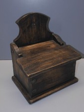 -ANCIENNE BOITE A SEL en BOIS