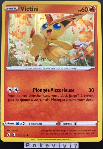 Carte pokemon victini - pokemon,