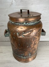 ? Ancien Étouffoir 18 Eme Siècle À Braise Chaudron En Cuivre Vintage Seau