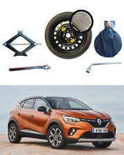 KIT roue de secours (galette )16'' pour RENAULT CAPTUR 2  avec cric cle et sac