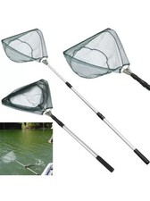 Épuisette télescopique Avec Poignée Filet Pliable Léger Pêche Poisson Nasse