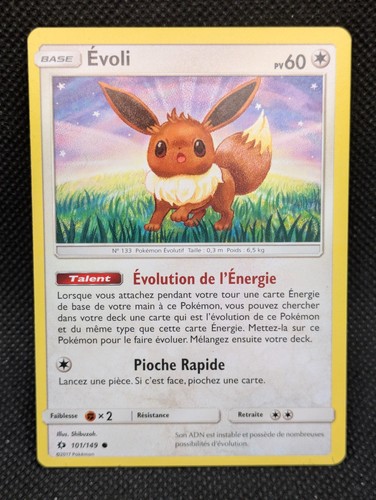 Carte pokemon evoli soleil - pokemon,