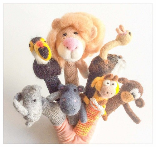 Marionnettes doigts animaux - marionnettes,