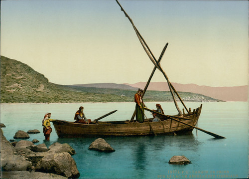 Tibériade barque pêche - tibériade., de