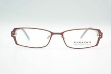 Karavan Kreo 1 E54 B10 52[]17 145 Rouge Or Ovale Lunettes Monture Neuve