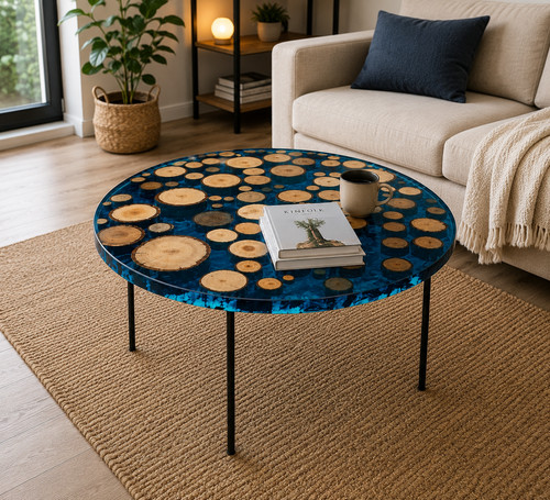 Table basse ronde - , en