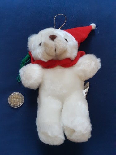 Petit ourson peluche blanc - peluche,