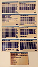 Lot de 9 microfiches PIERBURG de 1992 : vues éclatés, listes de pièces