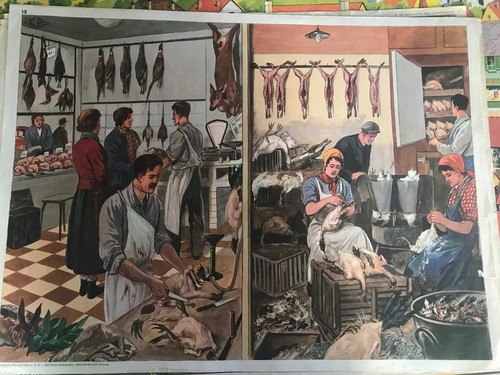 Ancienne affiche scolaire - scolaire, an