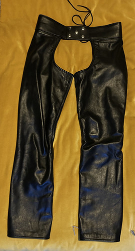 Chaps vintage cuir - en, noir