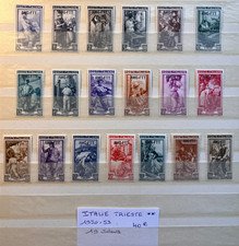 TIMBRES ITALIE TRIESTE 1950-53